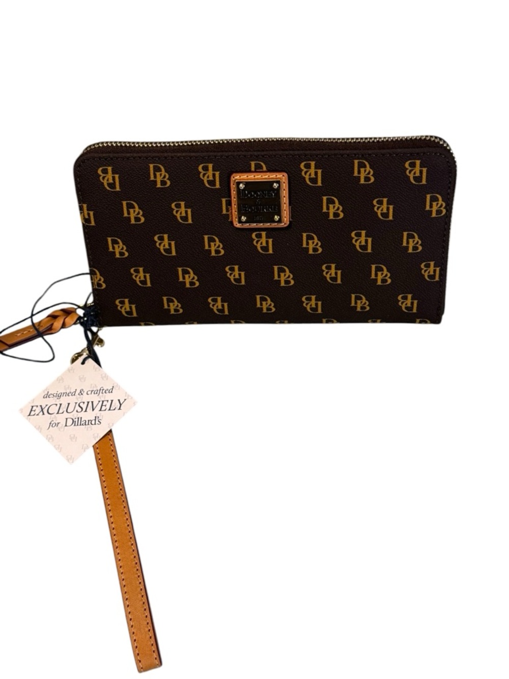 Dooney & Bourke - NWT Brown Zip Long Wallet Exclusively Made For Dillards